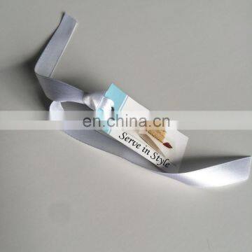 Europe Area Best Sell Widely Used kitchenware Decorate Paper Mark With Colorful Ribbon Handle