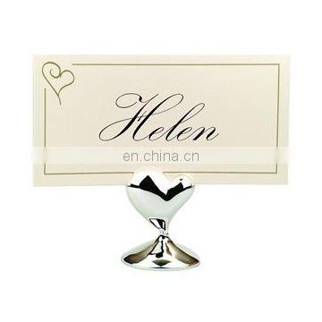 Heart Wedding Favor Place Card Holder