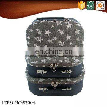 Star Pattern Black Small Storage Suitcase photo-2