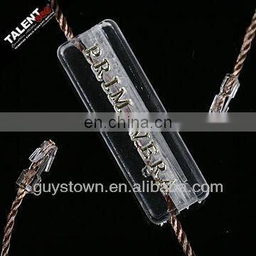 Custom New Fashion Brand Name Transparent String Seal Tag for Hangtag photo-4