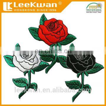 Rose Embroidered iron on patch