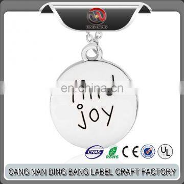 Wholesale Promotion Cheap Custom Metal Enamel Find Joy Jewelry Mirror Coin With Chain