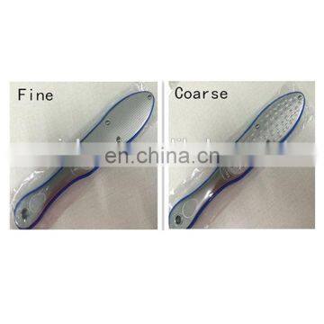 2016 Alibaba manufacturer metal foot file scrubber massager with blue handle