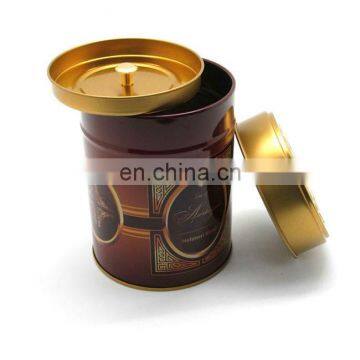 Sealing double lids coffee black green tea leaf storage tin jar