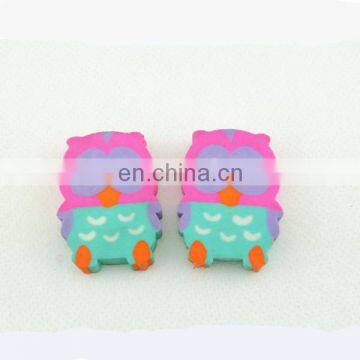 cute pink owl eraser