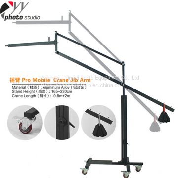 Professional Photo Video Overhead Lighting Boom Crane & Video Camera Jib Crane Dolly