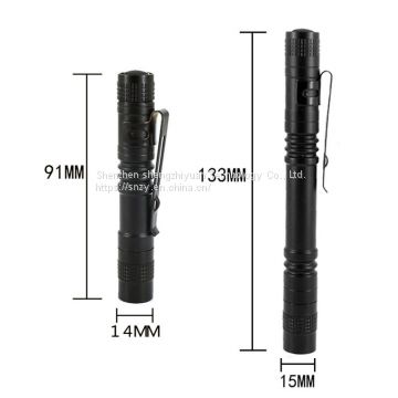 Aluminum Pen Light 1 Mode Lantern Portable Mini LED Flashlight Torch 300LM XPE-R3 Outdoor Camping Lamp for AAA battery