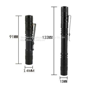 Aluminum Pen Light 1 Mode Lantern Portable Mini LED Flashlight Torch 300LM XPE-R3 Outdoor Camping Lamp for AAA Battery