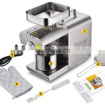 6YL Home Small Mini Oil Presser/hot and Cold Screw Oil Press