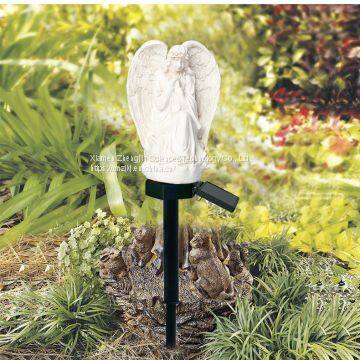 European Style Retro Resin Solar Simulation Angel Garden to Insert Small Night Light Garden Crafts Place photo-4
