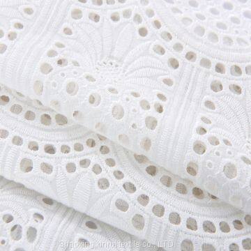 embroidery lace cotton fabric on embroidered