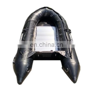 Black Color 0.9mm Thickness 2 Person Inflatable Boat