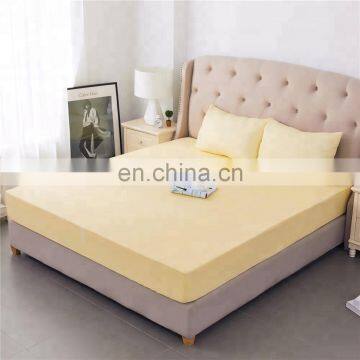Cotton Terry Yellow Mattress Protector Cover Fitted Sheet Waterproof photo-4