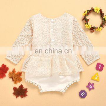 Little Girl Fall Clothing Outfits Lace Romper photo-2