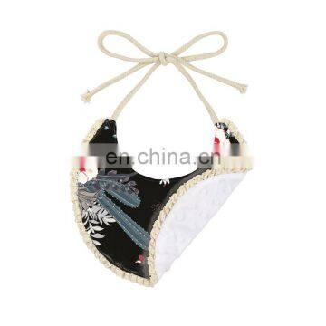 High Quality Cactus Printed Stripe Baby Bib For Feeding Multiple Pattern Comfortable photo-3