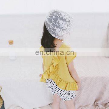 3138 Update 300 New Styles per Month Children Clothing Kids Short Girls' Solid T-shirts photo-5