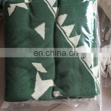 RAWHOUSE Jacquard Cotton 100 Knit Throw Blanket photo-3