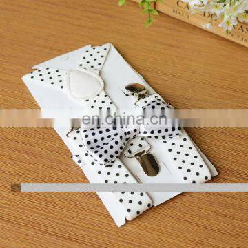 2pc Bow Tie Suit Children's Strap Clip Boy and Girl Adjustable Fashion Novelty 3 Clip Suspender Belt photo-6