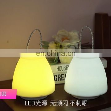 4W Manual Button Remote Control Mushroom led night light mini 1600mAh battery rechargeable kids night light