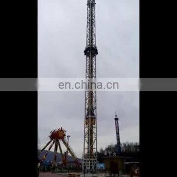 manege forain amusement free fall tower rides theme park high altitude rides for sale