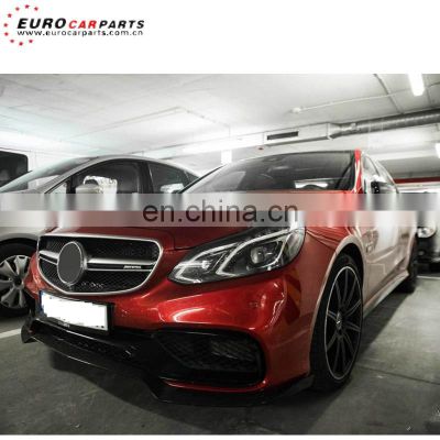 W212 E63 front lip fit for E-class W212 E63 2014-2016year to B850 style carbon fiber E63 front spoiler