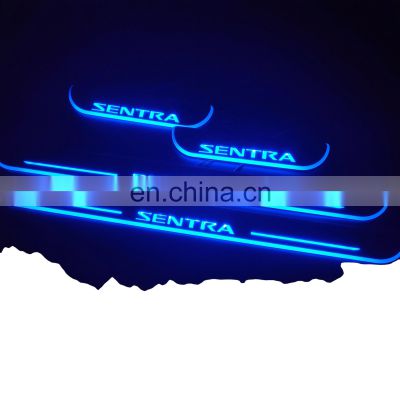 Led Door Sill Plate Strip for nissan sentra Dynamic Sequential Style step light door decoration step