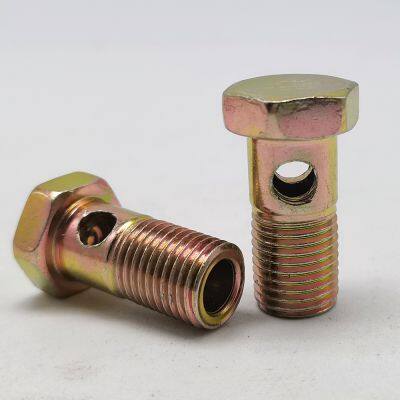 SYD-1164 banjo bolt hydraulic fastener hex m8x0.75 total 24 mm hex size 13 mm banjo bolt