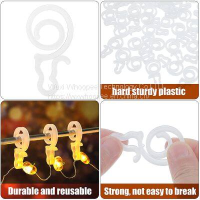 Mini Lights String Hanging Gutter Hook Plastic Clips for Christmas Outdoor Hanging photo-2