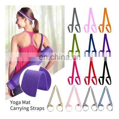 High Quality Yoga Training Belt Mat Strap Belt For Yoga Adjustable Sports Sling Shoulder Carry Exercise Stretch Fitness photo-5