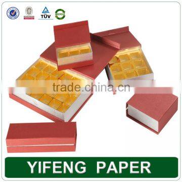 Popular Rigid Paper Chocolate Box Packaging,luxury Cardboard Chocolate Box With PVC Divider Tray Inside photo-2