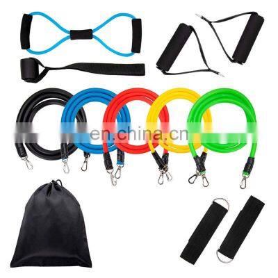 Resistance Bands Set Muscle Training Exercise Yoga Tubes Pull Rope Rubber Expander Elastic Bands Home Fitness Equipment