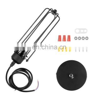 Vintage Iron Wire Cage Lamp E27 Decorative Loft Pendant Light