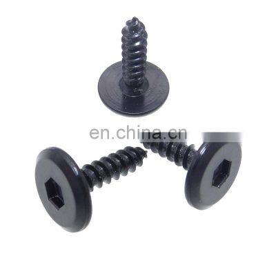 black hex socket head self tapping small electrical screws