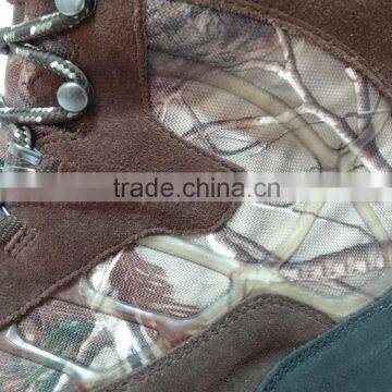 Men Suede Leather and Canvas Upper Camo Waterproof Hunting Boots photo-5