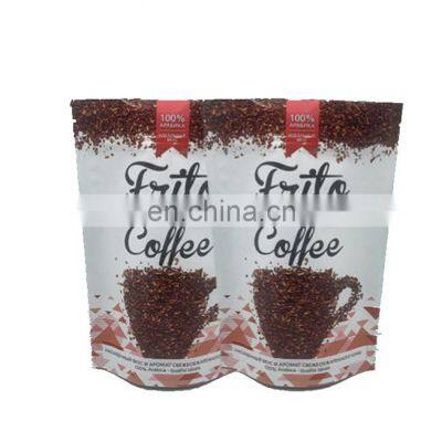 Aluminum Food Packaging Bag - Matte Effect Plastic Laminated Stand Up Zipper Tea Pouch