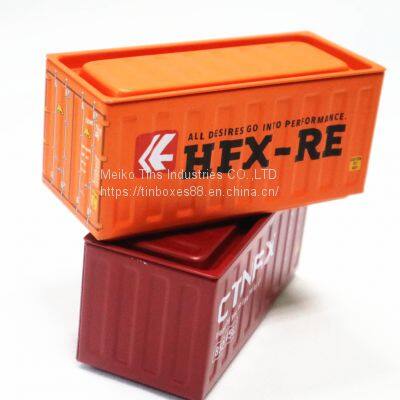 container shape tin packaging, promotion tin box, popular candy tin