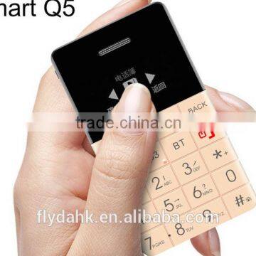 New QMART Q5 Card Phone 0.96 Inch OLED Screen Elder Senior People GSM Mobile Phone