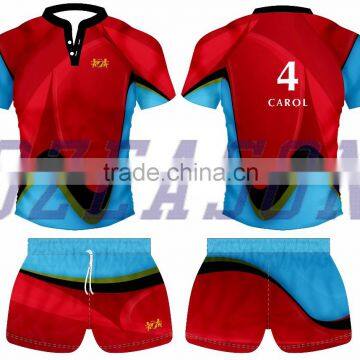 Cool Rugby Jersey Design Green Color OEM Tight Fit Men's Rugby Jersey photo-6