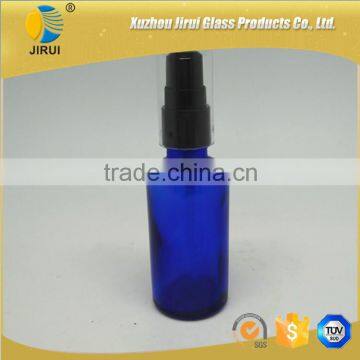 50ml blue lotion glass bottle with pump