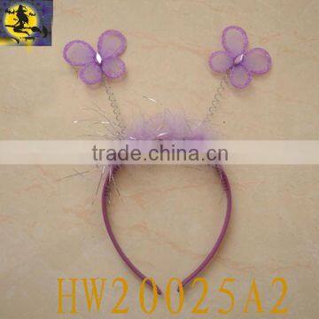 Purple Plume Butterfly Headband