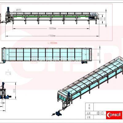 consol steel belt cooler granulation granulator