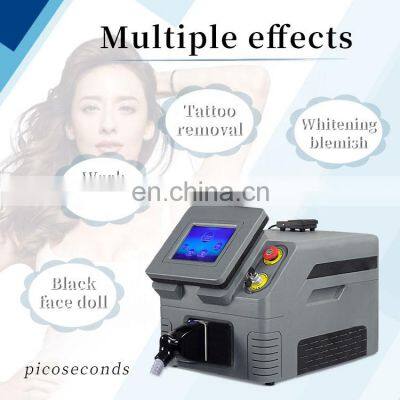 Pico Laser Tattoo Pigments Removal Machine Q Switch 755 1064 Picosecond Laser Wash Eyebrows Freckle Carbon Peeling Beauty Device