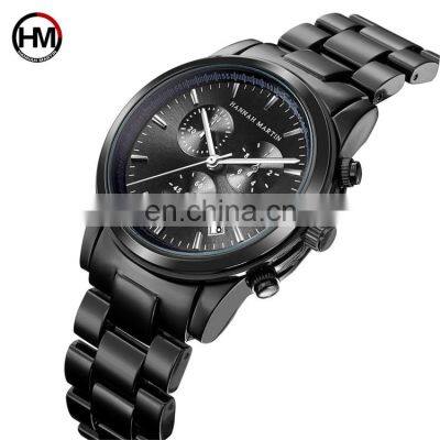 HANNAH MARTIN HM-1039 Quartz Watches Minimalist Metal Stainless Steel With Day and Date Men Customized OEM Mens 2019 Men's Round photo-2