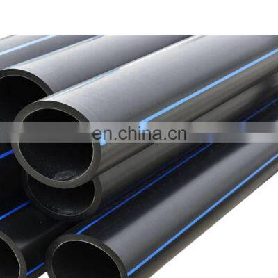 China manufacturer outlet ISO 4427 HDPE conduit pipe with blue trips