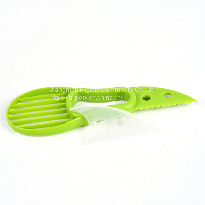 Multi Functional Fruit Tools Plastic Avocado Cutter 3 in 1 Avocado Slicer photo-3