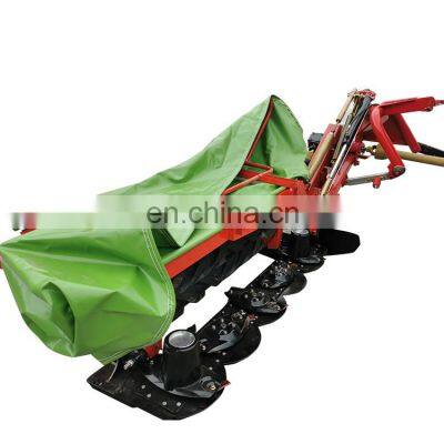 Tractor rear mounted Rotary 5 discs mower grass cutting machine lawn mower with Flattening roller conditioners