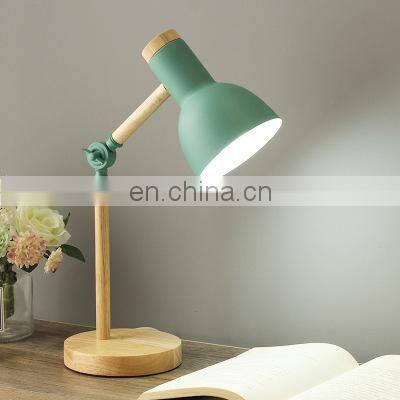 New Design Light Bulb Wooden Colour Light Makron LED Table Lamp