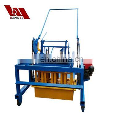 Hot manual HYM4-45 hollow egg laying concrete brick block making machine machinery for sale