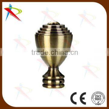 Adjustable metal curtain rod finial/curtain finials