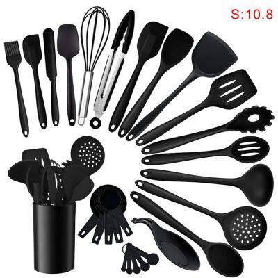 Amazon Hot Selling Wholesale Kitchen Accessories Kitchen Cooking Utensils Sets Cocina 27pieces Kitchen Silicone Utensils Set